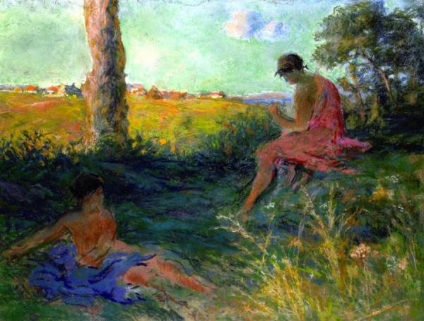 Nymphs At The Edge Of The Woods by Ker Xavier Roussel Oil Painting Reproductions