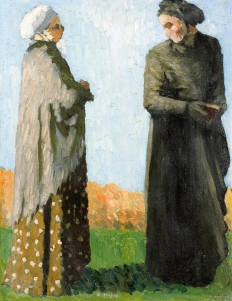 Peasants In Their Sunday Dress by Ker Xavier Roussel