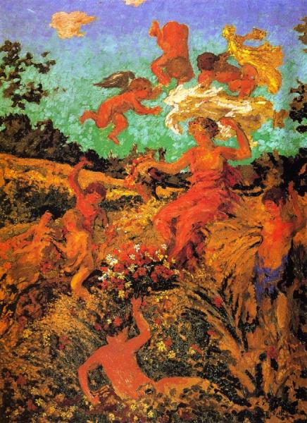 The Triumph Of Ceres (rural Festival) by Ker Xavier Roussel Oil Painting Reproductions