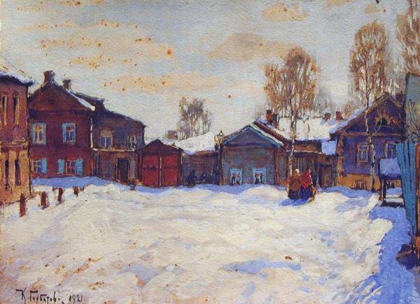 A Street In Winter by Konstantin Gorbatov