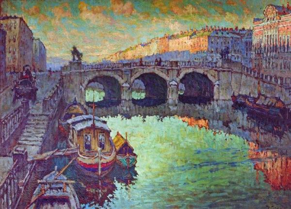 Konstantin Gorbatov A View Of St.petersburg