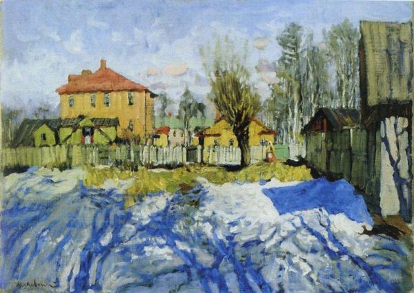Early Spring. Blue Shadows by Konstantin Gorbatov