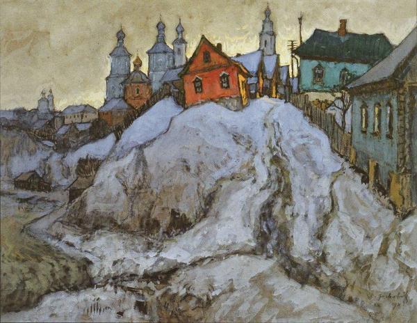 Evening In A Russian Village by Konstantin Gorbatov