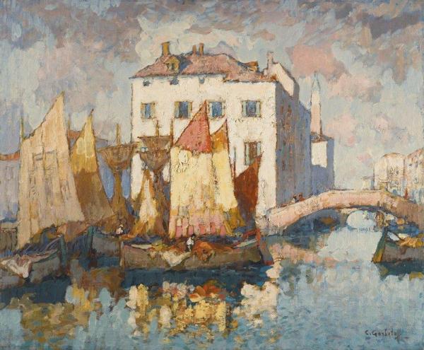 Fishermen In Chioggia by Konstantin Gorbatov
