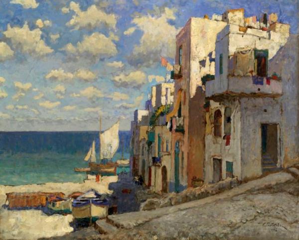 Fishermen Street, Capri by Konstantin Gorbatov