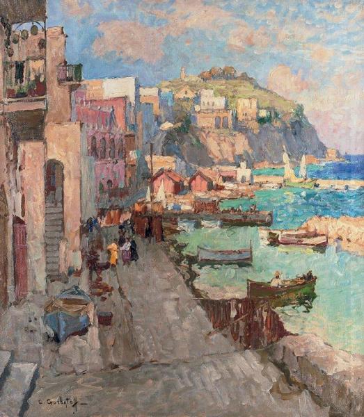 Fishing Village, Capri by Konstantin Gorbatov