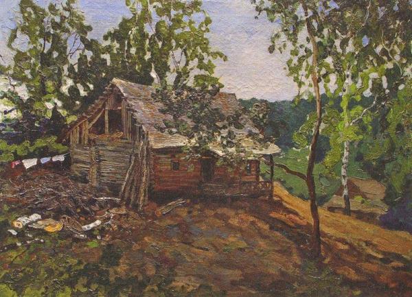 Landscape With A House by Konstantin Gorbatov