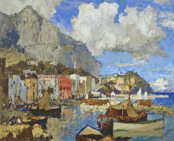 Marina Grande, Capri. Winter by Konstantin Gorbatov