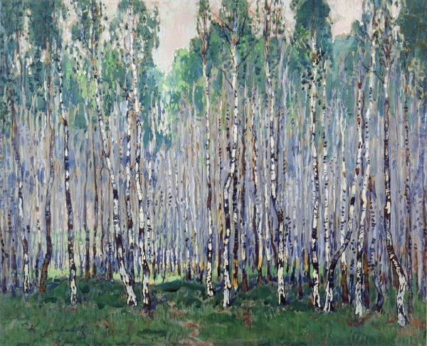 Spring In A Birch Forest by Konstantin Gorbatov