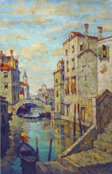 Venice by Konstantin Gorbatov Oil Painting Reproductions