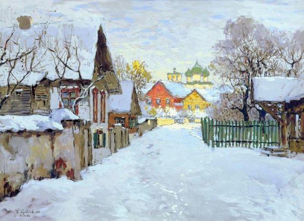 Winter Evening In Pskov by Konstantin Gorbatov