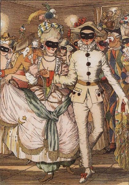 Book Of The Marquise, Illustration by Konstantin Somov