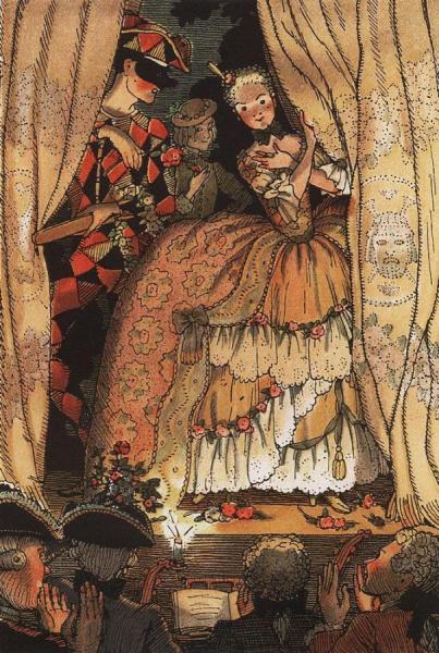 Book Of The Marquise. Illustration by Konstantin Somov