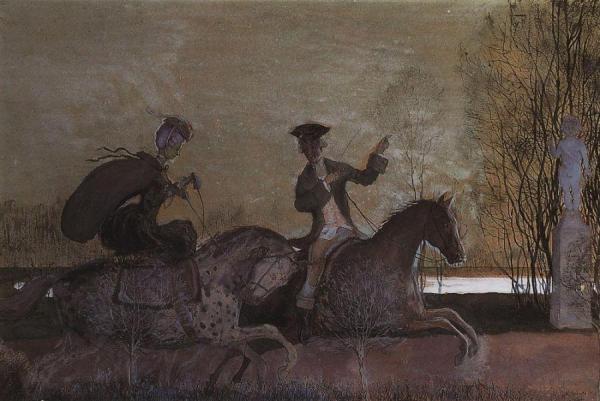 Evening Ride by Konstantin Somov