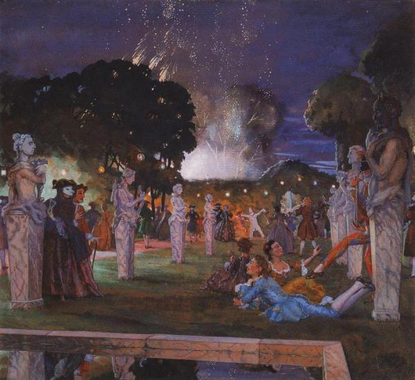 Festivities Near Venice by Konstantin Somov