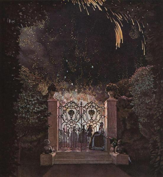 Fireworks In The Park by Konstantin Somov