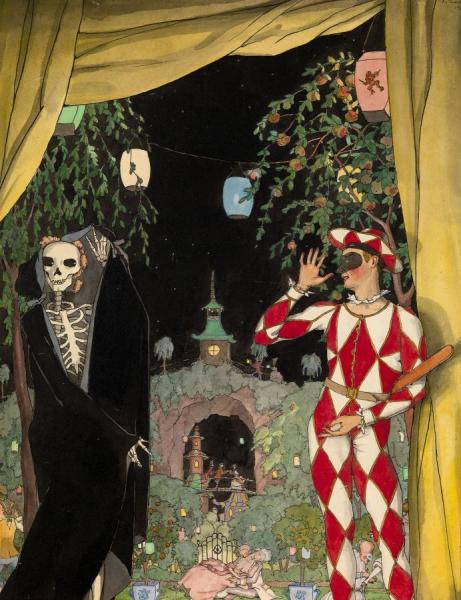 Harlequin And Death by Konstantin Somov