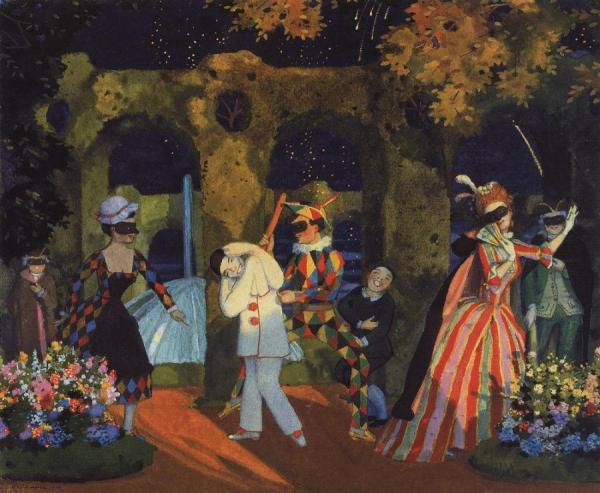 Italian Comedy by Konstantin Somov
