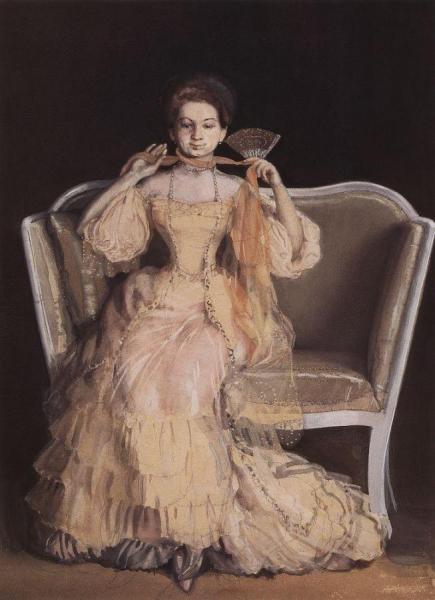 Konstantin Somov Lady In Pink