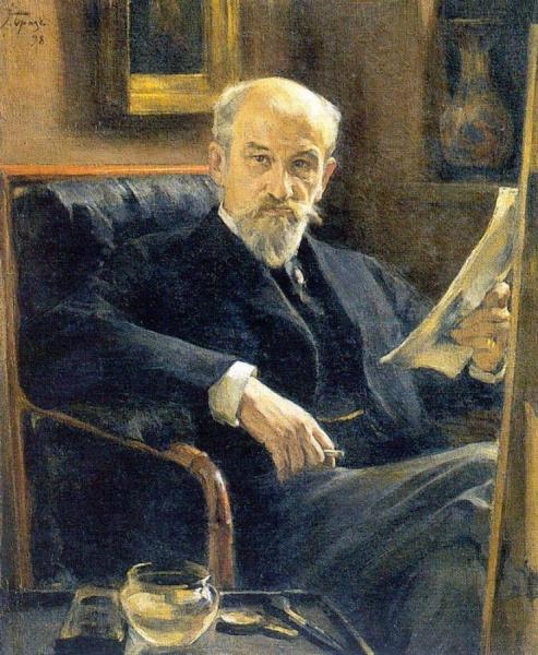 Portrait Of Andrei Somov by Konstantin Somov