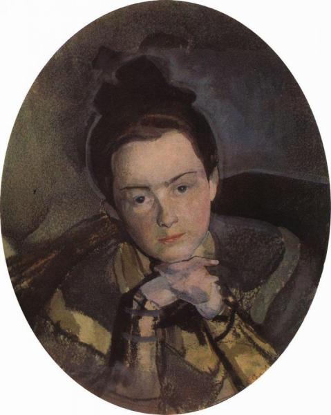 Portrait Of E. Ostroumova by Konstantin Somov