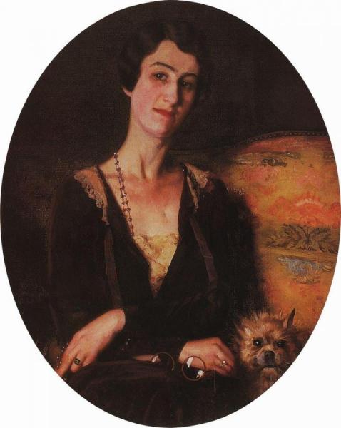 Portrait Of E. Pits-bilibina by Konstantin Somov