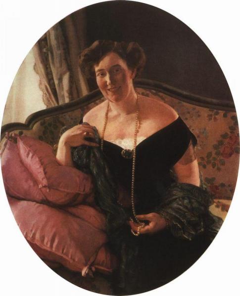Portrait Of M. Karpova by Konstantin Somov
