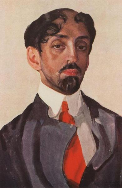 Konstantin Somov Portrait Of Mikhail Kuzmin