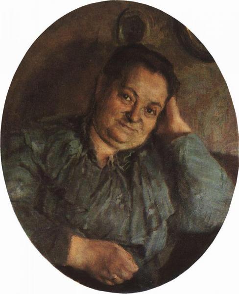 Portrait Of The Artist's Mother by Konstantin Somov