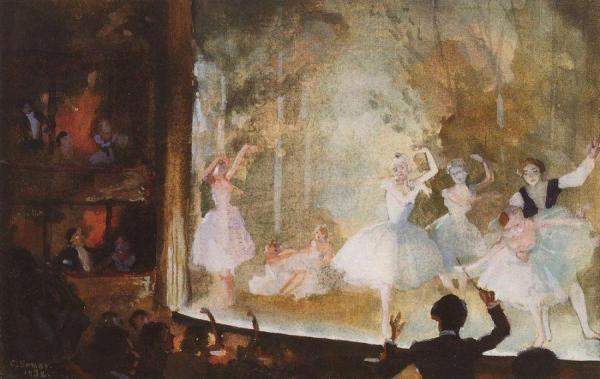 Konstantin Somov Russian Ballet. Champs-elysees