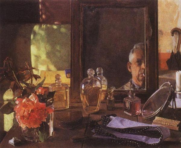 Self-portrait In The Mirror by Konstantin Somov