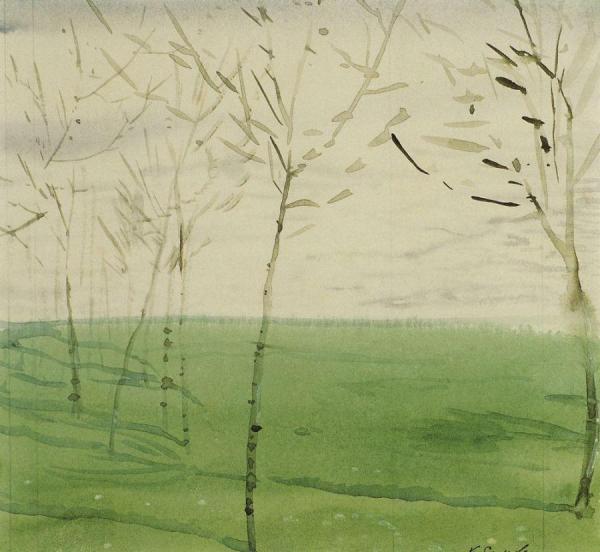 Spring Landscape by Konstantin Somov