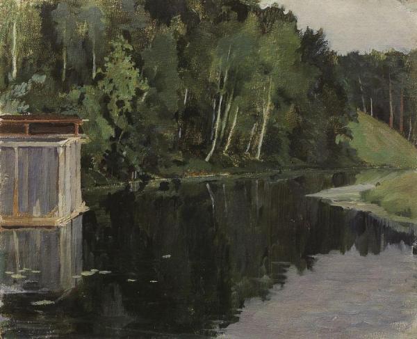 Summer Twilight. Pond by Konstantin Somov