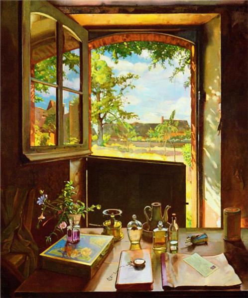 Konstantin Somov The Open Window