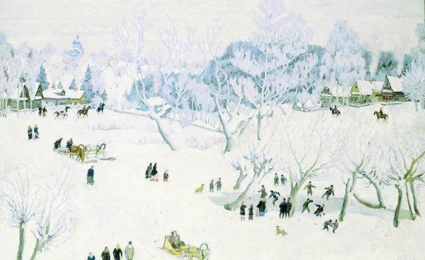 Magic Winter. Ligachevo by Konstantin Yuon