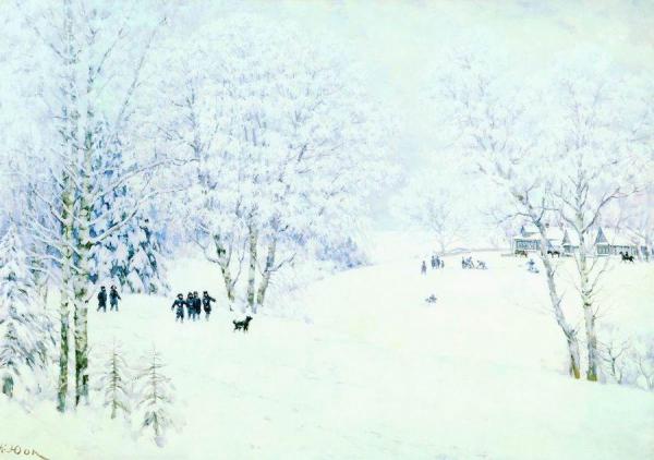 Russian Winter. Ligachevo by Konstantin Yuon