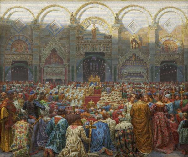 The Mysterious Wedding In Pistoia by Kristian Zahrtmann Oil Painting Reproductions