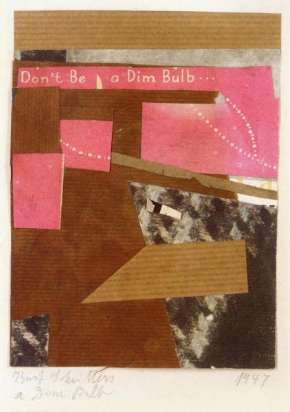 A Dim Bulb by Kurt Schwitters