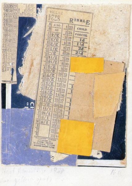 Two Yellow Spots by Kurt Schwitters