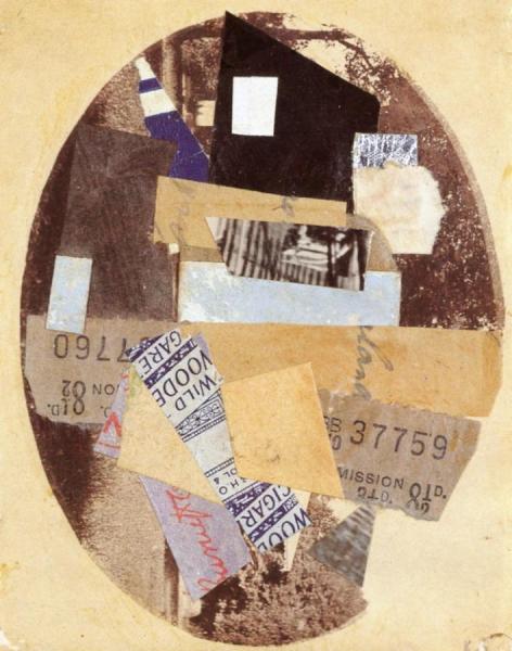 Untitled: Oval Merzbild by Kurt Schwitters Oil Painting Reproductions