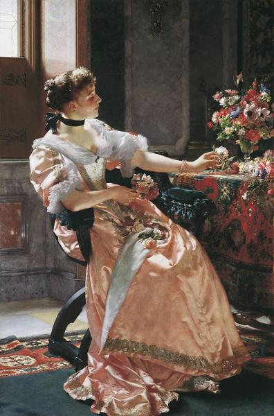 First Roses by Ladislas Von Czachorski