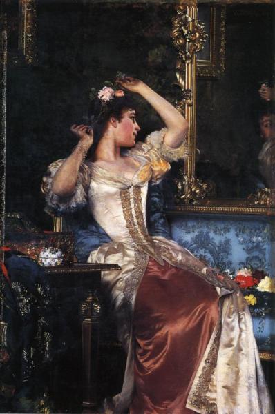 Preparing For The Ball by Ladislas Von Czachorski Oil Painting Reproductions