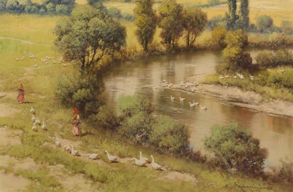 Riverscape by Laszlo Neogrady