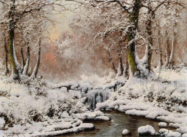 Laszlo Neogrady Winter Landscape