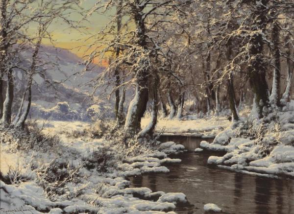 Laszlo Neogrady Winter Stream