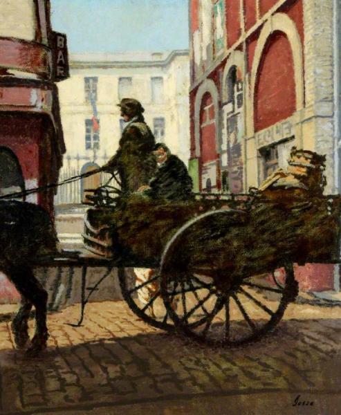 Homeward Bound, La Rue St Remi, Dieppe, France by Laura Sylvia Gosse Oil Painting Reproductions