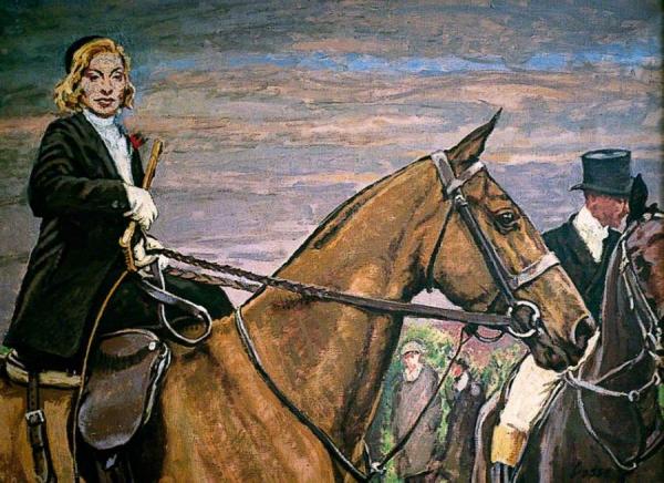 Mademoiselle Cecile Lavigne At Grandes Ventes by Laura Sylvia Gosse