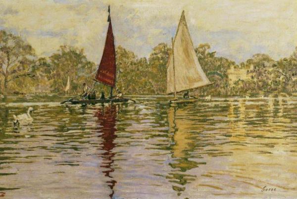 Regent's Park, The 'endeavour' And The 'enterprise' by Laura Sylvia Gosse Oil Painting Reproductions