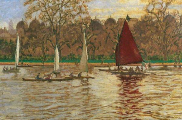 Regent's Park, The 'jolly Roger' In The Home Water by Laura Sylvia Gosse Oil Painting Reproductions