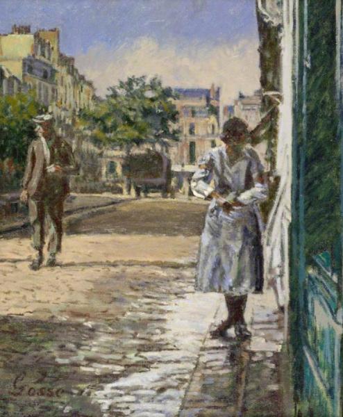 Street Scene, Dieppe by Laura Sylvia Gosse